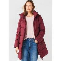 Tommy Hilfiger Down Mid-Length Padded Jacket - Red