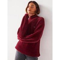 Tommy Jeans Fluffy Knit Jumper - Red