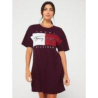 Tommy Hilfiger T-Shirt Logo Nightdress - Red