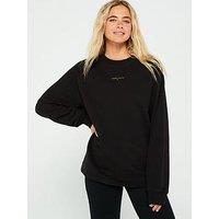 Tommy Jeans Metallic Logo Sweatshirt - Black