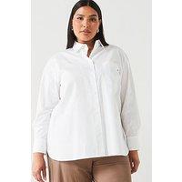 Tommy Hilfiger Plus Cotton Shirt - White