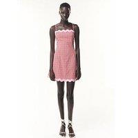 Olivia Rubin Ariana Poplin Check Mini Dress