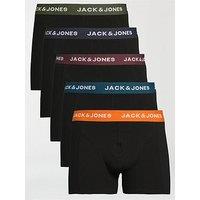 Jack & Jones 5-Pack Logo Waistband Trunks - Black