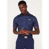 Under Armour Mens Golf T2G Printed Polo - Navy