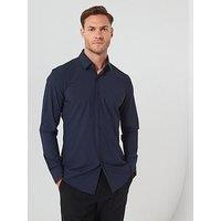 Boss P-Hank Slim Fit Performance Stretch Shirt - Black