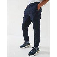 Boss P-Kaiton-Cargo Slim Fit Cargo Pants - Navy