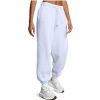 Under Armour Womens Training Icon Fleece Oversized Wordmark Pants - Blue