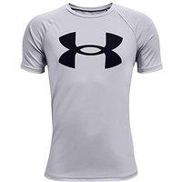 Under Armour Boys Training Tech Big Logo T-Shirt - Grey