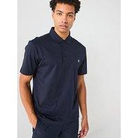 Boss C-Parris 01 Regular Fit Nikel Bb Logo Cotton Polo Shirt - Navy