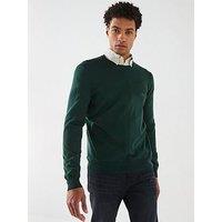 Boss Botto-L Regular Fit Crew Knitted Jumper - Dark Green