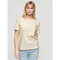 Superdry Embossed Relaxed T-Shirt - White