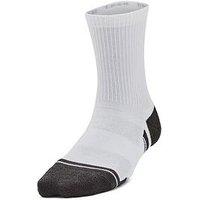 Under Armour Junior Unisex Training Tech 3Pack Crew Socks - White