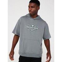 Under Armour Men'S Training Project Rock Short Sleeve Hoodie - Clay Green