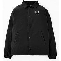 Under Armour Boys Training Icon Woven Coach Jacket - Black