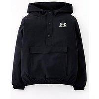 Under Armour Boys Training Icon Woven Anorak - Black