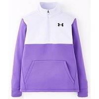 Under Armour Girls Training Armour Fleece 1/2 Zip - Purple