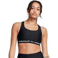 Under Armour Womens Training Crossback Midi Support Bra - Black