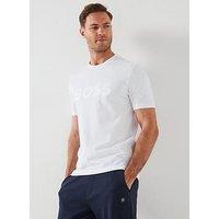 Boss C-Thompson 60 Regular Fit Satin Finish Logo T-Shirt - White