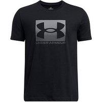 Under Armour Boys Training Boxed Sports Logo T-Shirt - Black