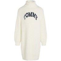Tommy Hilfiger Girls Tommy Turtleneck Fluffy Long Sleeve Dress - Cream