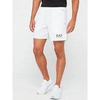 Ea7 Emporio Armani Logo Poly Shorts - White