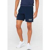 Ea7 Emporio Armani Logo Poly Shorts - Navy