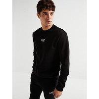 Ea7 Emporio Armani Core Id Centre Logo Crew Sweat - Black