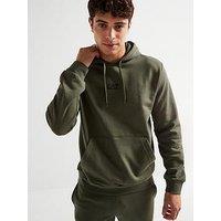 Ea7 Emporio Armani Core Id Centre Logo Hoodie - Khaki