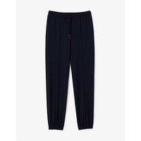 Lacoste Oversized Navy Wool Track Pants