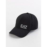 Ea7 Emporio Armani Logo Baseball Cap - Black/White