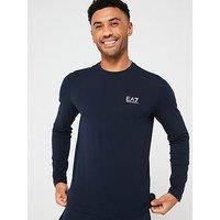 Ea7 Emporio Armani Core Id Logo Long Sleeve T-Shirt - Dark Blue