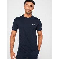 Ea7 Emporio Armani Core Id Left Chest Logo T-Shirt - Dark Blue