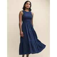 Nobodys Child Charlie Cotton Sleeveless Midaxi Dress - Navy