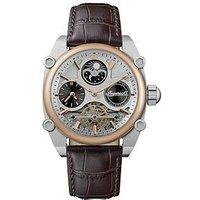 Ingersoll 1892 The Varsity Automatic Mens Watch With White Dial And Brown Leather Strap - I15401