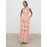 Pretty Lavish Madison Ruffle Maxi Dress - Multi