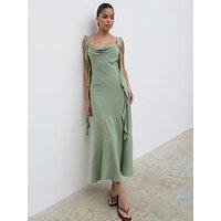 Pretty Lavish Rya Ruffle Midaxi Dress - Green