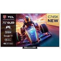 Tcl 75C745K, 75 Inch, 144Hz, Qled, 4K Ultra Hd, Smart Google Tv