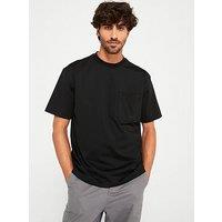 Boss Te Treated Relaxed Fit Pocket T-Shirt - Black