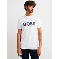 Boss Thinking 1 Regular Fit Large Logo T-Shirt - White