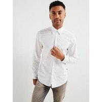 Boss Relegant 6 M Regular Fit Logo Poplin Shirt - White
