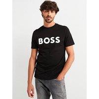Boss Thinking 1 Regular Fit Large Logo T-Shirt - Black