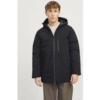 Jack & Jones Payne Hooded Parka Coat - Black
