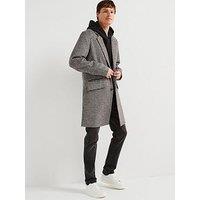 Jack & Jones Wool Blend Smart Overcoat - Brown