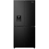 Hisense Pureflat Slim Rq5P470Smfe Total No Frost American Fridge Freezer With My Fresh Choice Zone - Black Stainless Steel