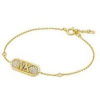 Michael Kors 14K Gold Sterling Silver - Empire Link Line Bracelet