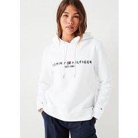 Tommy Hilfiger Heritage Logo Hoodie - White