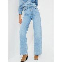 Levi'S Ribcage Wide Leg Jeans - Far And Wide Blue