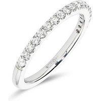 Love Diamond Platinum 0.33Ct Natural Diamond Half Eternity Band Ring