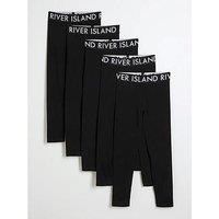 River Island Girls Waistband Legging 5 Pack - Black