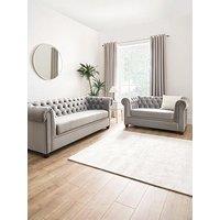 Very Home Chester Fabric 3 Seater + 2 Seater Sofa Set (Buy & Save!) - Fsc Certified